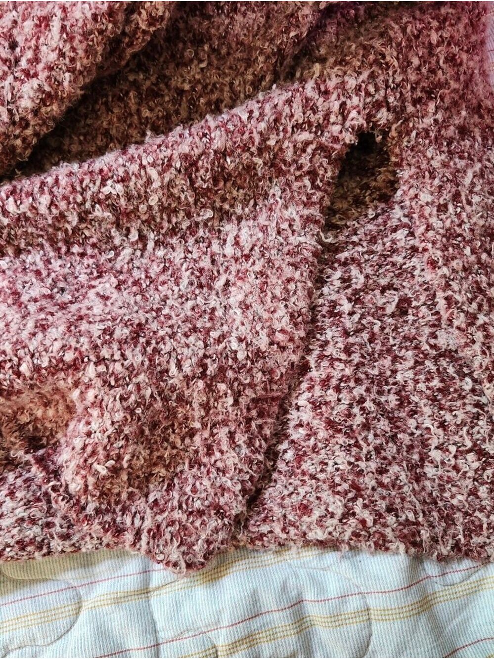 Urban Outfitters Marled Mauve V-Neck Sweater - Picture 6 of 7